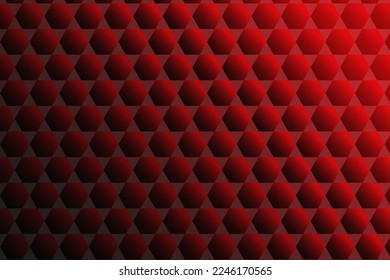 Vector abstract 3d texture, geometric red and black background
