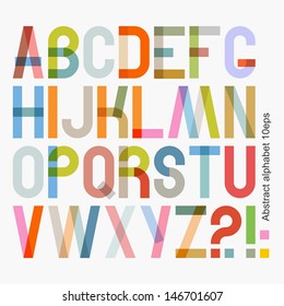 Vector abstract alphabet ( 10eps )