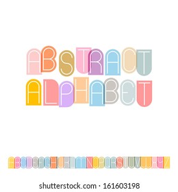 Vector abstract alphabet ( 10eps )