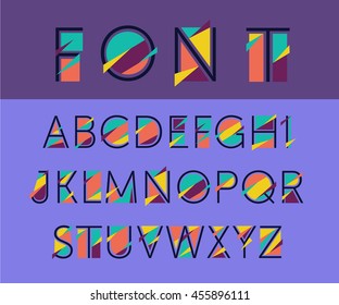 Vector abstract alphabet