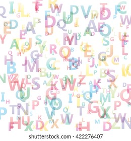 Vector Abstract Alphabet background