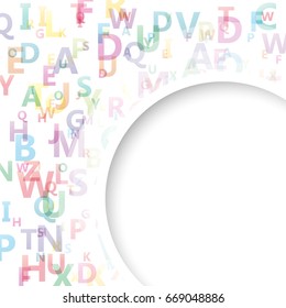 Vector Abstract Alphabet background