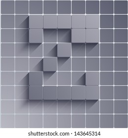 vector abstract alphabet. Eps10