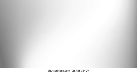 Vector abstract aluminum grey sheet with reflection. Platinum and titanium simple