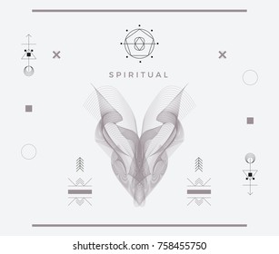 Vector Abstract Animal Poster Templates, Wave Skull Graphic Collection, Abstract Hipster Backgrounds, Brochures, Blend Wild Animal Elements, Geometric Background