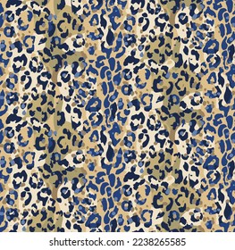 Vector Abstract Animal Skin Leopard Cheetah Panter Colorful Fun Joy soft colors cream background hand drawn illustration seamless pattern designed for womaswear fashionable suitable for print texture 