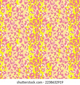 Vektor Abstrakte Tierhaut Leopard Cheetah Panter Farbiger Spaß Joy weiche Farben Creme Hintergrund handgezeichnet Illustration nahtlose Muster für Frauen Mode-Mode, geeignet für Print-Textur 