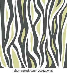 Vector Abstract animal skin zebra pattern design.zebra fur. Grey and yellow camouflage background.