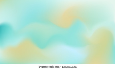 Vector Abstract Aqua Blue Teal Green Mint Turquoise Gradient Water Ocean Background. Sea Horizontal Backdrop. Soft colored banner template. Blurred template for your graphic design, summer poster