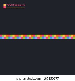 Vector abstract aquares and color. Design background
