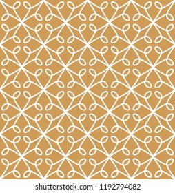 Vector abstract arabesque seamless pattern. Geometric classic background. Vintage art deco texture.