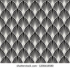 Vector abstract arabesque seamless pattern. Geometric classic background. Vintage art deco texture.