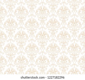 Vector abstract arabesque seamless pattern. Geometric classic background. Vintage art deco texture.