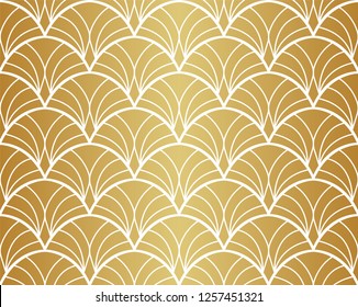 Vector abstract arabesque seamless pattern. Geometric classic background. Vintage art deco texture.