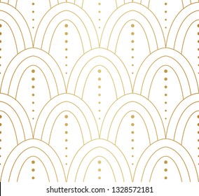Vector abstract arabesque seamless pattern. Geometric classic background. Vintage art deco texture.