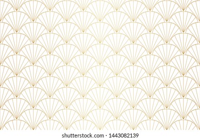 Vector abstract arabesque seamless pattern. Geometric classic background. Vintage art deco texture.