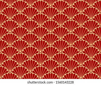 Vector abstract arabesque seamless pattern. Geometric classic background. Vintage art deco texture.