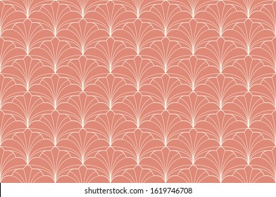 Vector abstract arabesque seamless pattern. Geometric classic background. Vintage art deco texture.