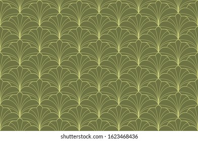 Vector abstract arabesque seamless pattern. Geometric classic background. Vintage art deco texture.