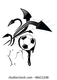 the vector abstract arrow background
