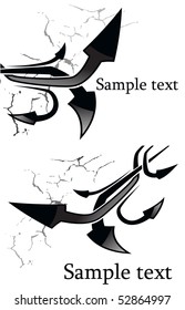 the vector abstract arrow background