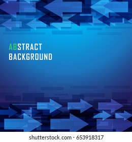 Vector abstract arrow business background. Template brochure and layout design