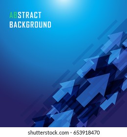 Vector abstract arrow business background. Template brochure and layout design