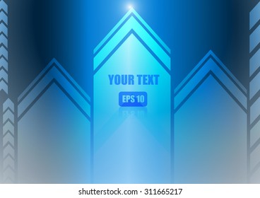 Vector : Abstract arrow and circle technology background