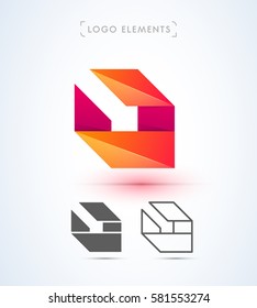 Vector abstract arrow logo. Can be used as an app icon and company corporate identity.