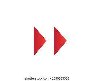 Vector abstract arrow logo, icon isolated. point logo, web abstract, direction, geometric triangles logo - Vector
