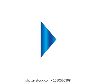 Vector abstract arrow logo, icon isolated. point logo, web abstract, direction, geometric triangles logo - Vector
