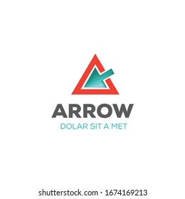vector abstract arrow logo, icon isolated. 