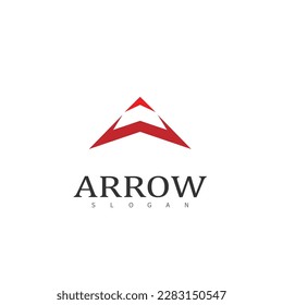 vector abstract arrow logo, icon isolated. Point logo, web abstract, direction, geometric triangles logo