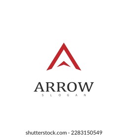 vector abstract arrow logo, icon isolated. Point logo, web abstract, direction, geometric triangles logo