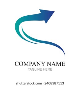 Vektorgrafik abstraktes Pfeillogo, Symbol einzeln. Punktlogo, Web-Abstraktion, Richtung, geometrisches Dreieckslogo