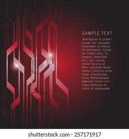 Vector abstract arrow technology