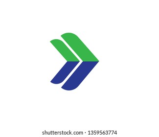 vector abstract arrows icon, logo - Vector
