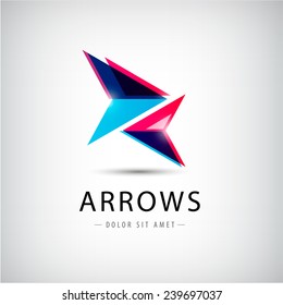 Vector Abstract Arrows Icon, Logo