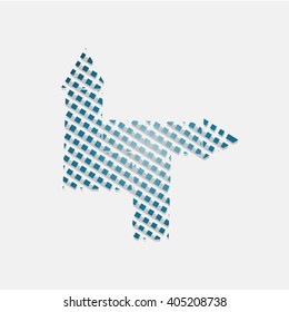 Vector of abstract arrows symbol or icon