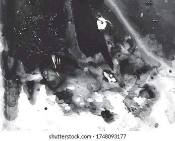 Vector abstract art background. Pigment acrylic colors on palette. 
