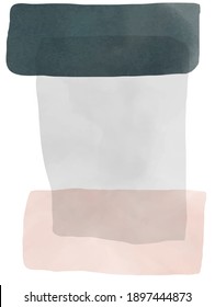Fondo artístico abstracto vectorial. Textura acuarela. Decoración contemporánea de fondo de pantalla de arte vectorial. Ilustración abstracta.