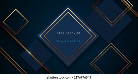 Vector abstract art, metal gold, light line pattern and texture design on dark and black color background. Illustration modern, luxury graphic design element, backdrop for wallpaper, template, banner