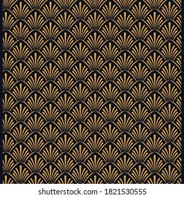 Vector abstract Art Nouveau seamless pattern