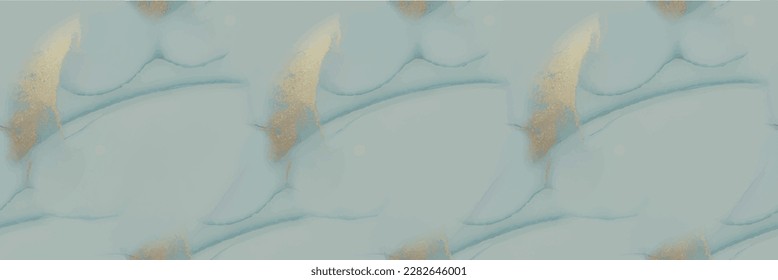 Vector Abstract Art Template. Gold Marble Background. Foil Ink Paint. Blue Vector Watercolor. Fluid Elegant Watercolor. Luxury Bronze Repeat. Watercolor Marble. Alcohol Ink Marble. Foil Vector Ink