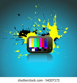 arte abstracto vectorial de TV