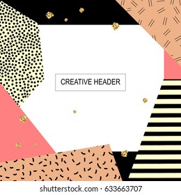 Vector Abstract artistic background. Modern and stylish abstract design poster, cover, card design. Vector illustration for your design.