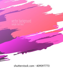 Vector abstract artistic colorful ink drops background template
