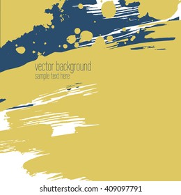 Vector abstract artistic colorful ink drops background template