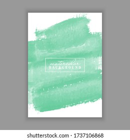 Fondo del libro de portada artística abstracto vectorial.Curso de pincel acuarela.