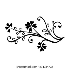 Vector of abstract artistic floral ornament